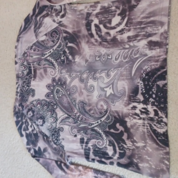 Chico's Paisley Print 3/4 Sleeve Top - Picture 11 of 14